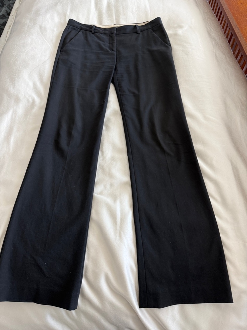 Theory Black Wide-Leg Dress Pants